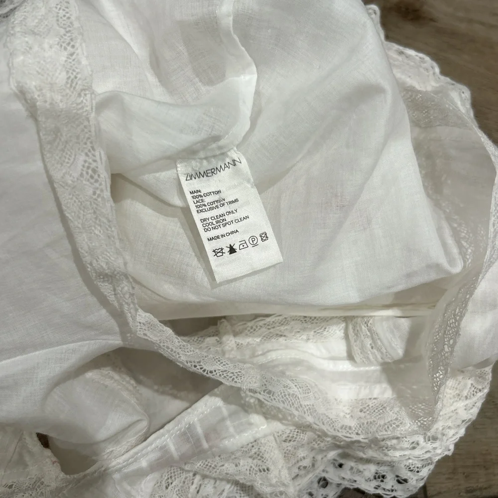 Zimmermann heathers pintuck frill floral mini shorts - Picture 6 of 6